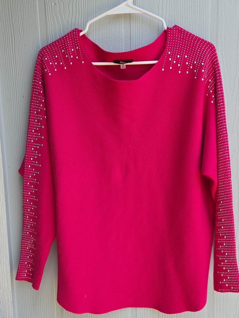 Milano | Bright Pink Embellished Women's Top